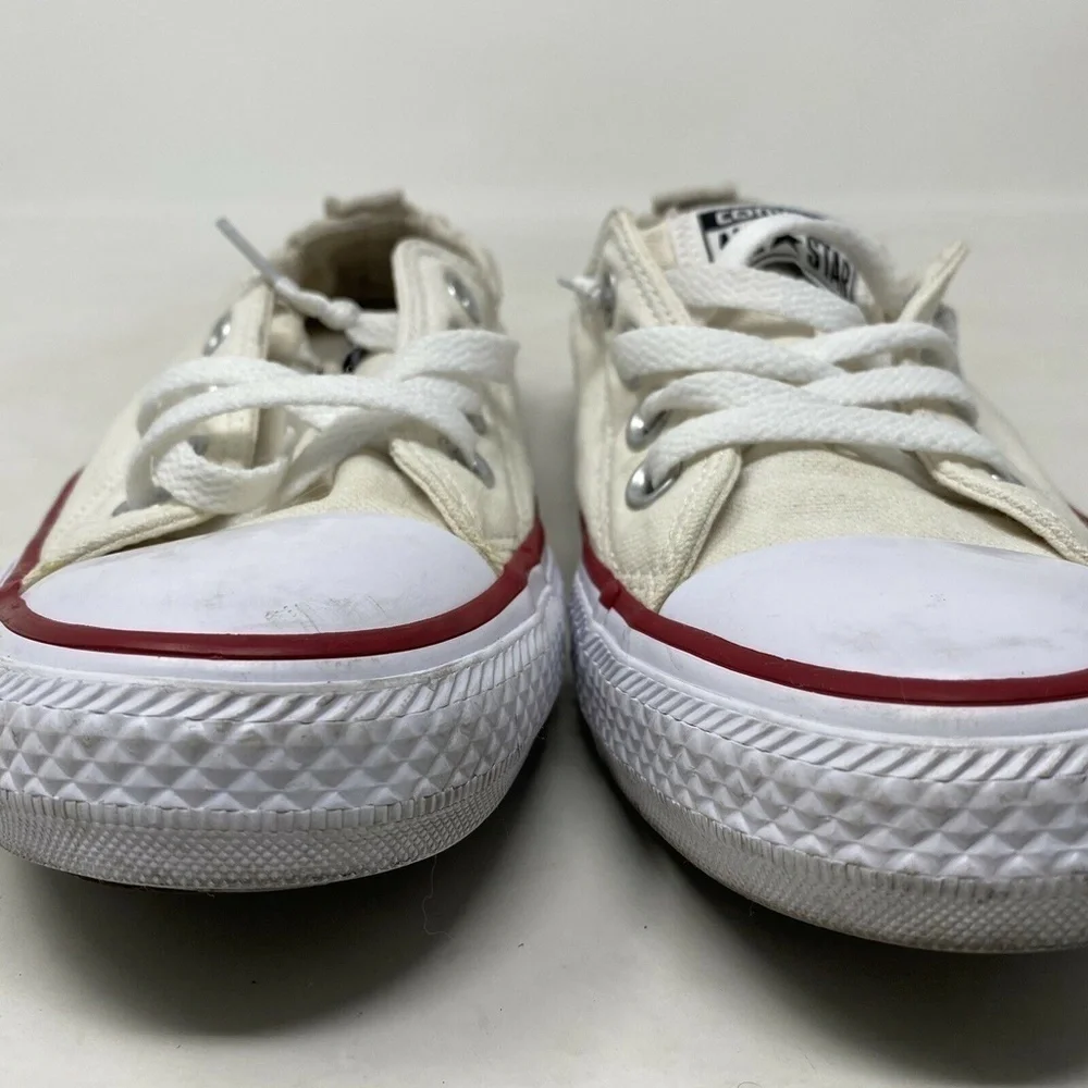 Converse Shoes Womens Size 8 White Ankle Skip On